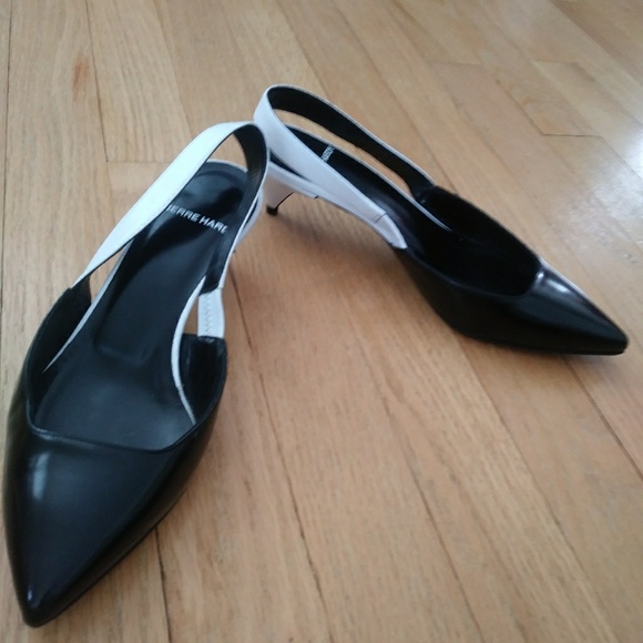 Pierre Hardy black white kitten heel slingback - Picture 4 of 8